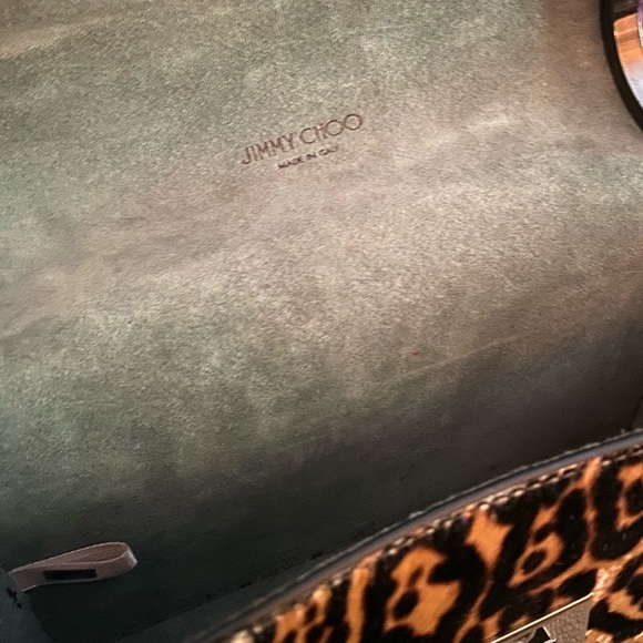 Jimmy Choo Lockett Petite Leopard Print Bag - Picture 3 of 9